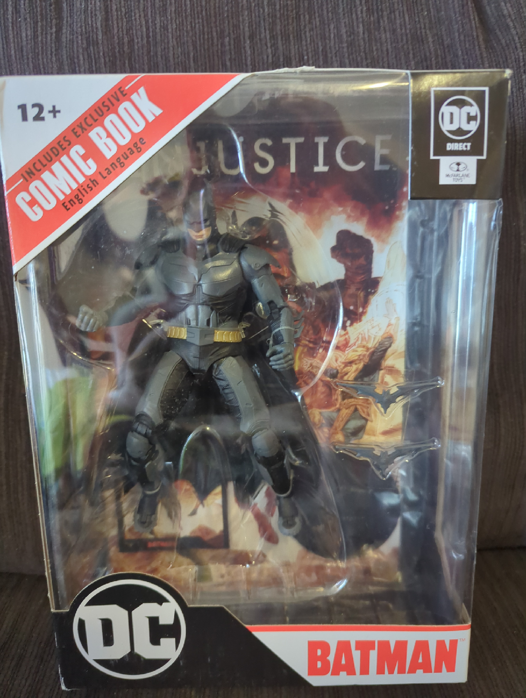 DC Direct Justice Batman Action Figure w/ Comic Book