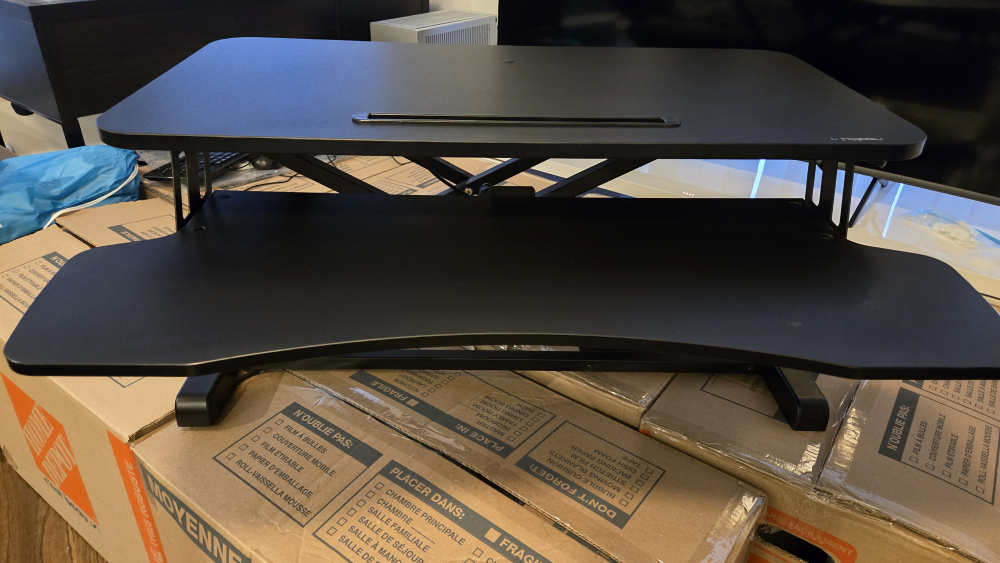 PrimeCables Ergo Standing Desk Converter - Black - photo 2