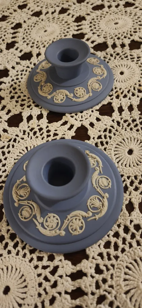 Wedgwood Jasperware Candleholders - Pair image indicator(2)