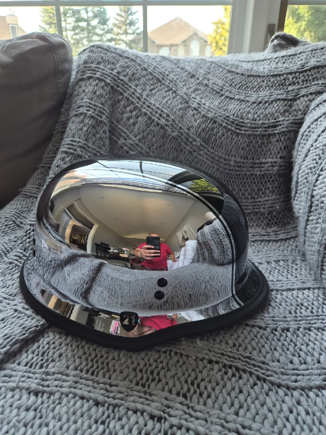 Highway 21 9MM Chrome Helmet - X Large image indicator(3)