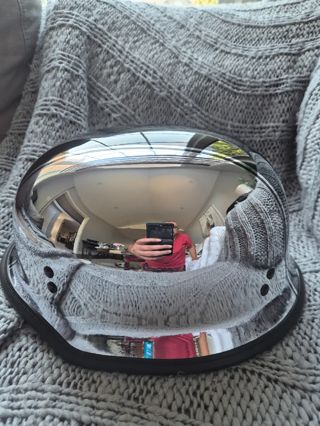 Highway 21 9MM Chrome Helmet - X Large image indicator(4)