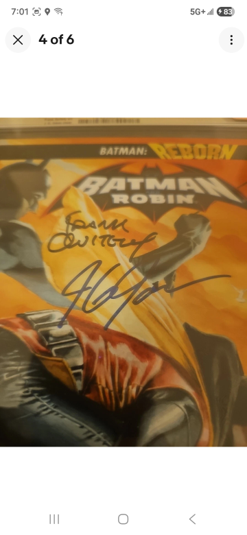 Batman and Robin #1 DC Comic Signed - photo 3