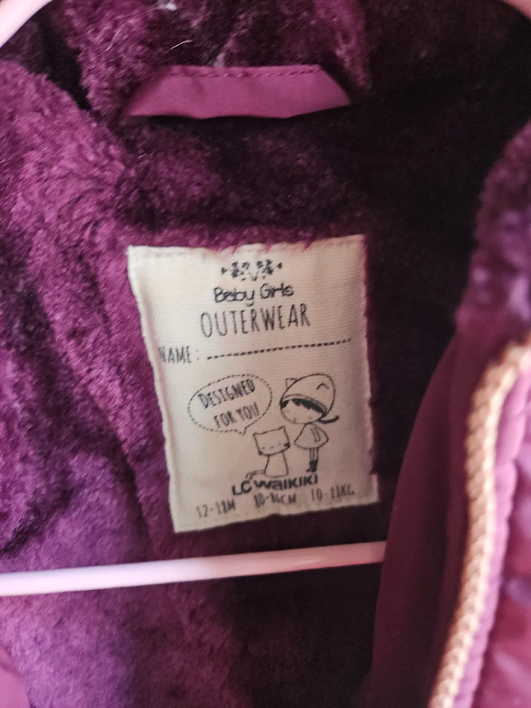 jacket Baby Girls Outerwear Purple 12 to 24 months image indicator(2)