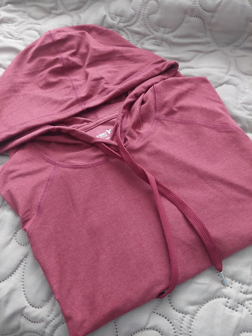 Burgundy Long Sleeve Cropped Hoodie image indicator(9)