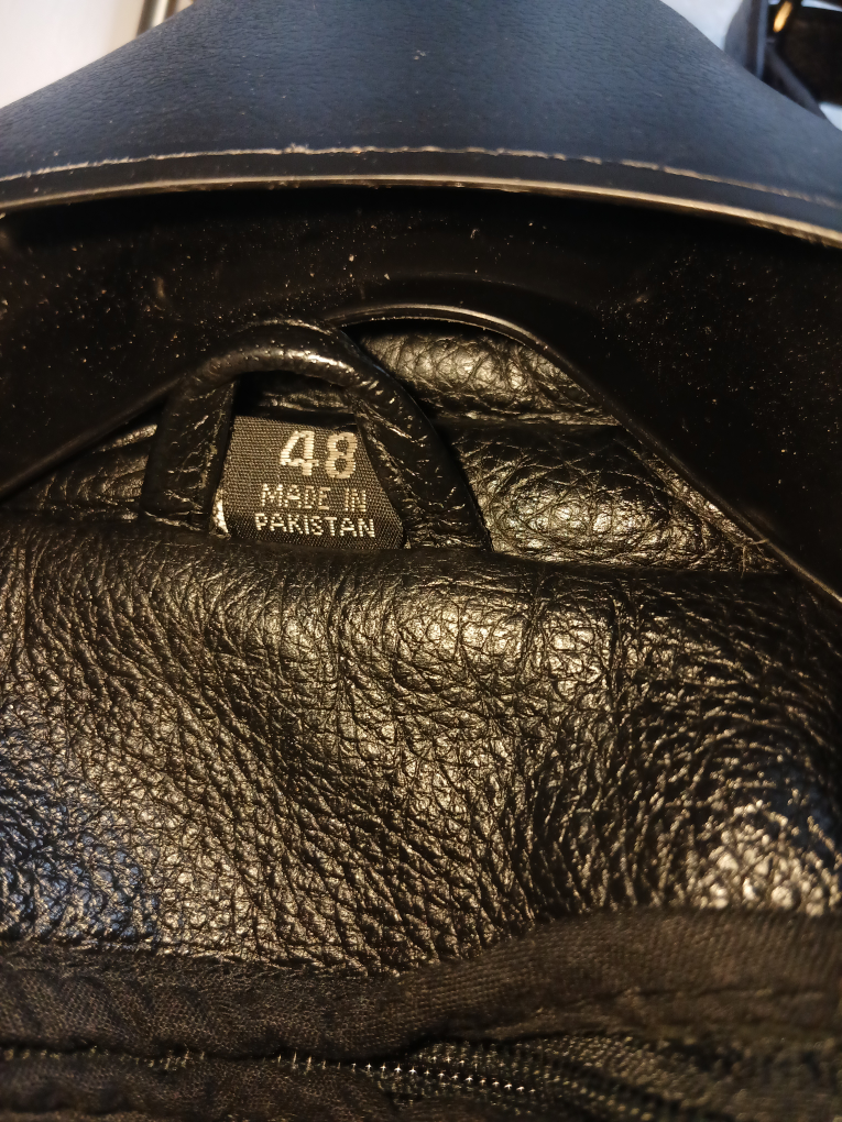Black Leather Jacket - Size 48 - photo 5