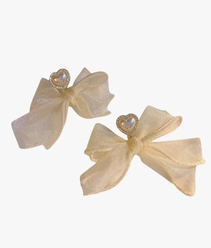 ZL Heart Pearl Earrings - New in Package image indicator(2)