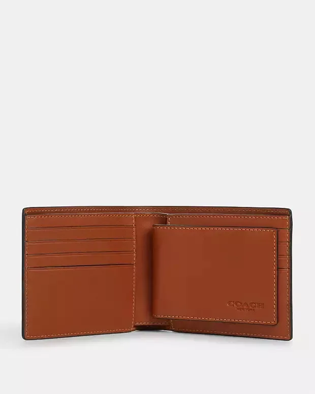 Coach 3 in 1 Wallet Signature Brown Leather image indicator(2)