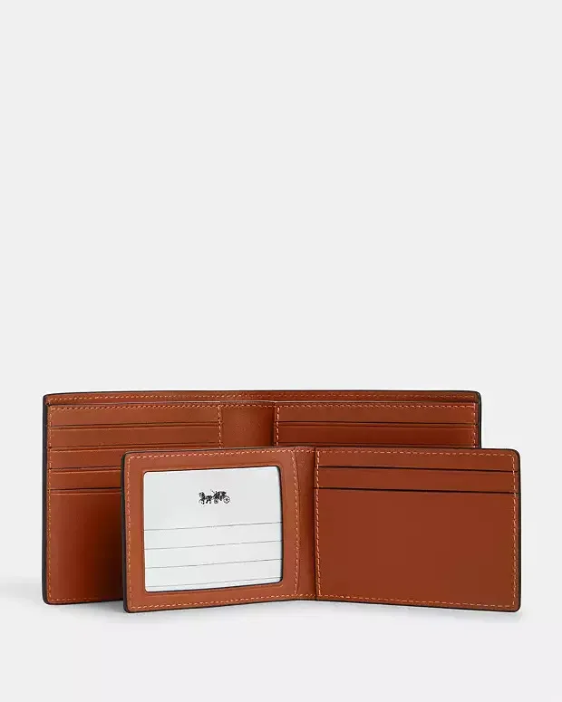 Coach 3 in 1 Wallet Signature Brown Leather image indicator(3)