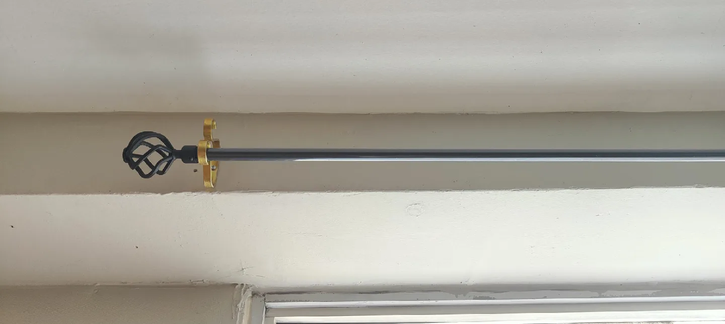 Black & Gold Curtain Rod thumbnail
