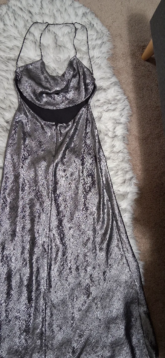Zara Silver Evening Dress image indicator(3)