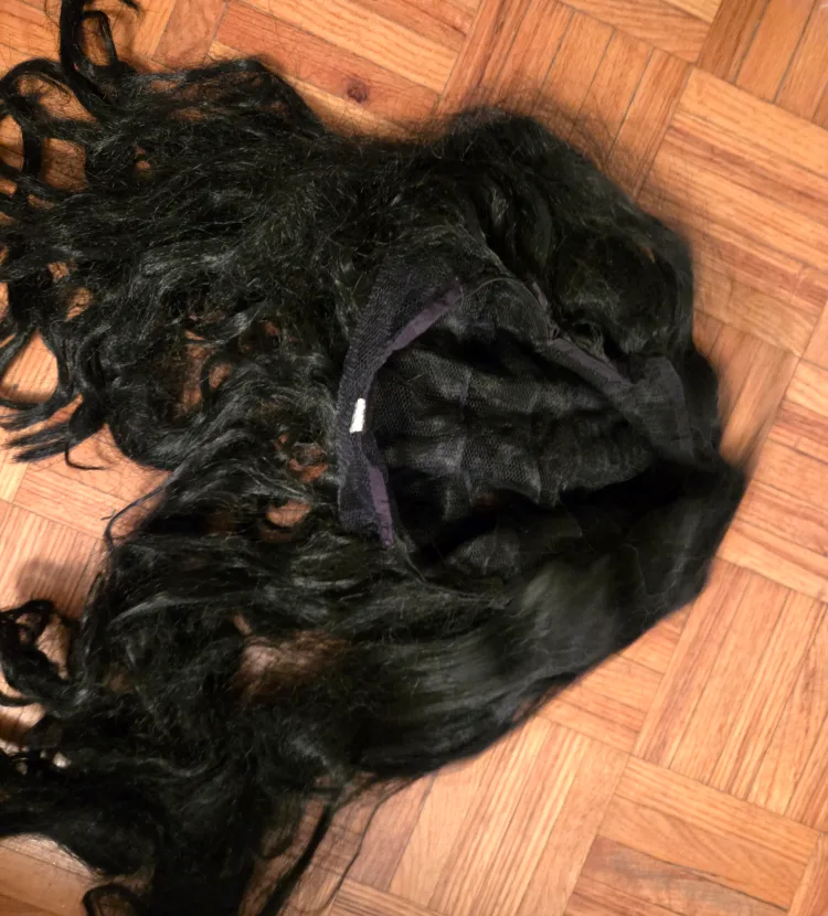 🥕🥕🥕Black Curly Wig image indicator(3)