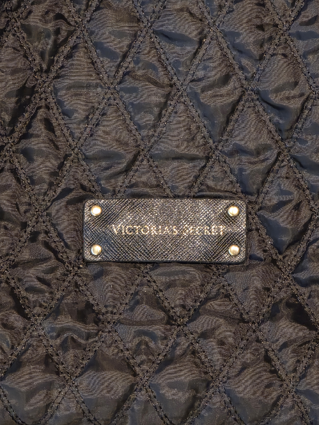 Victoria's Secret Black Quilted Tote Bag - photo 2