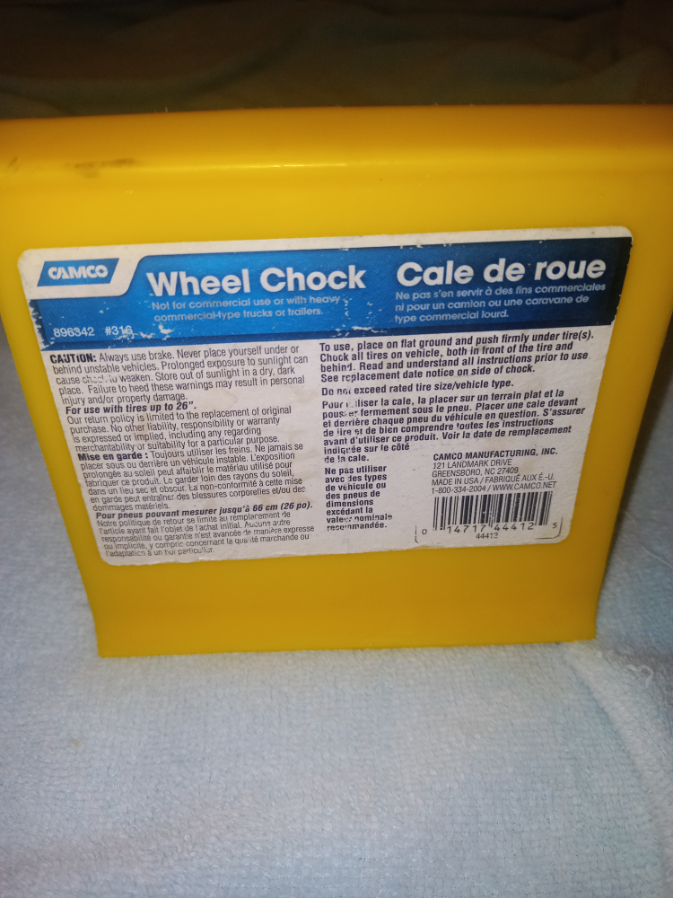 Small Wheel Chock / Wedge - 1 Piece Only - photo 2