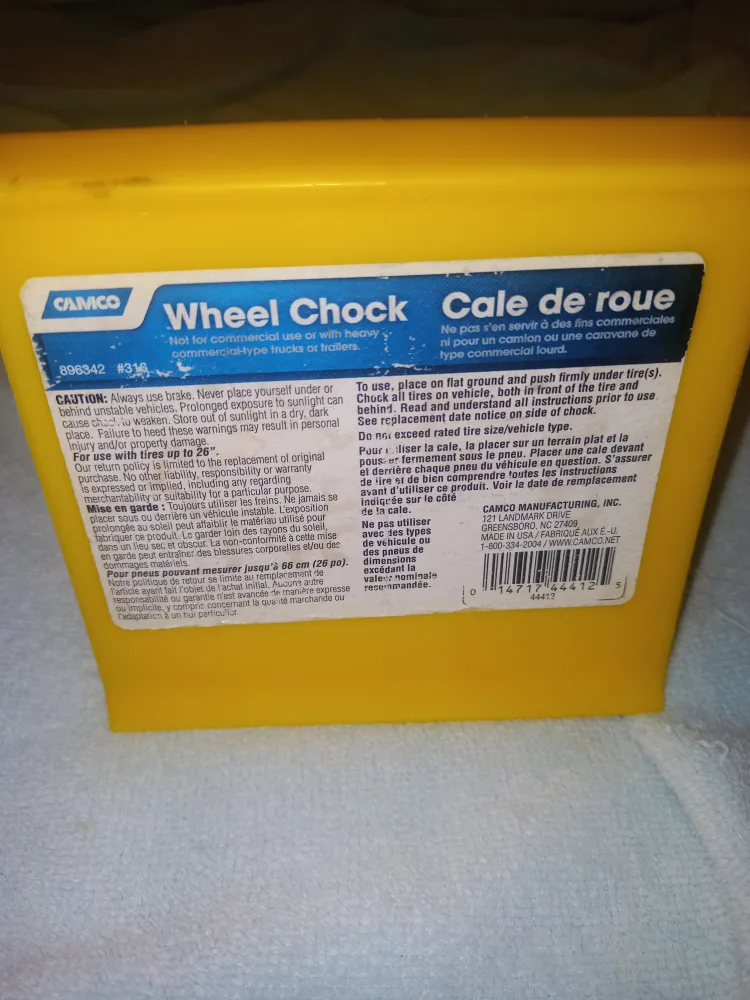 Small Wheel Chock / Wedge - 1 Piece Only image indicator(2)