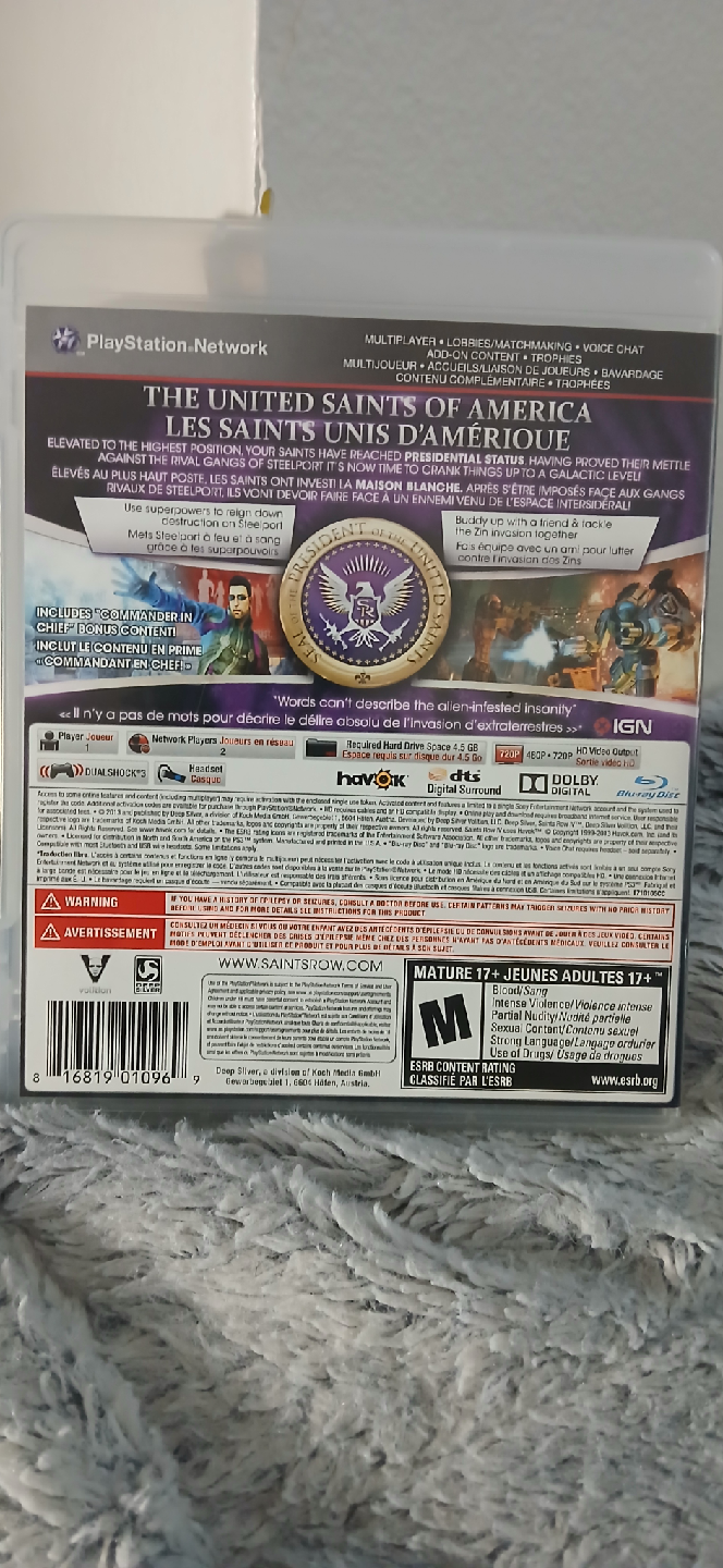 Saints Row IV Commander in Chief Edition PS3 - photo 3