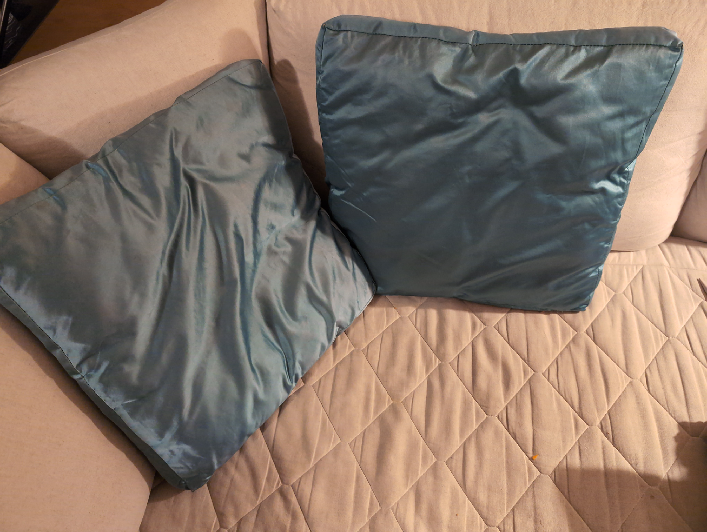 Teal Decorative Pillows - Set of Two