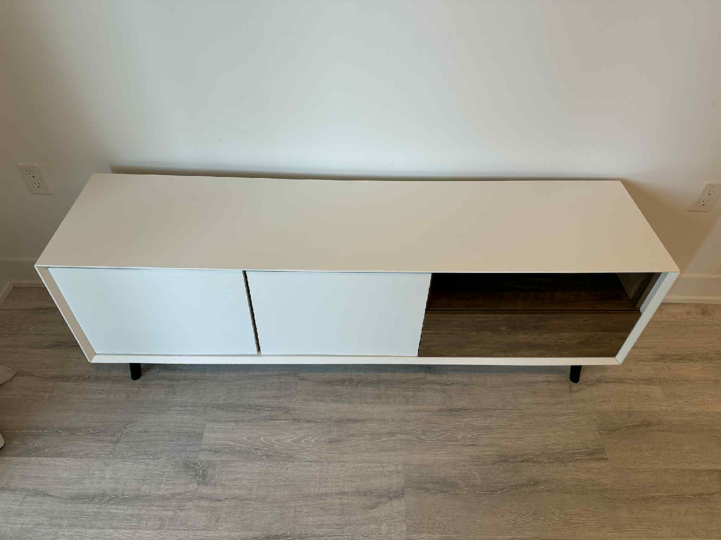 White & Wood TV stand - photo 2
