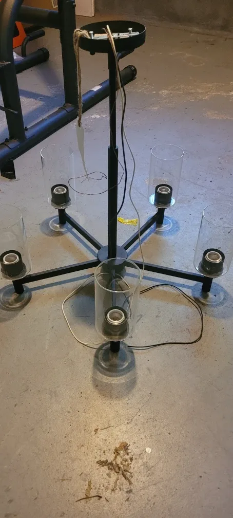 Black 6-Light Chandelier thumbnail