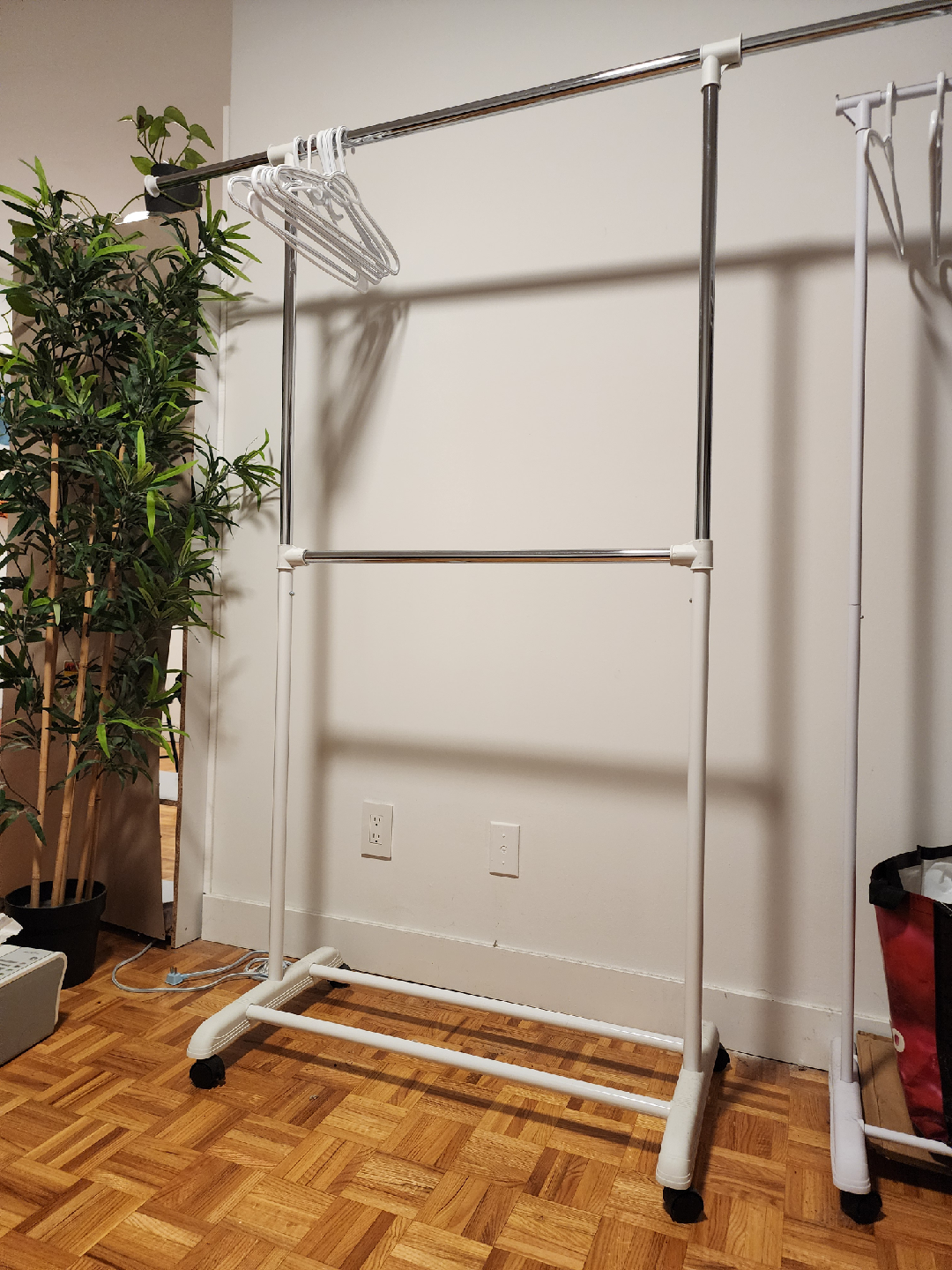 Adjustable Clothing Rack - White
