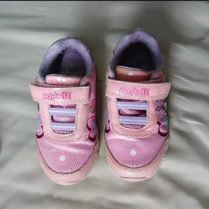 Disney Minnie Mouse Pink Sneakers - Size 8 thumbnail