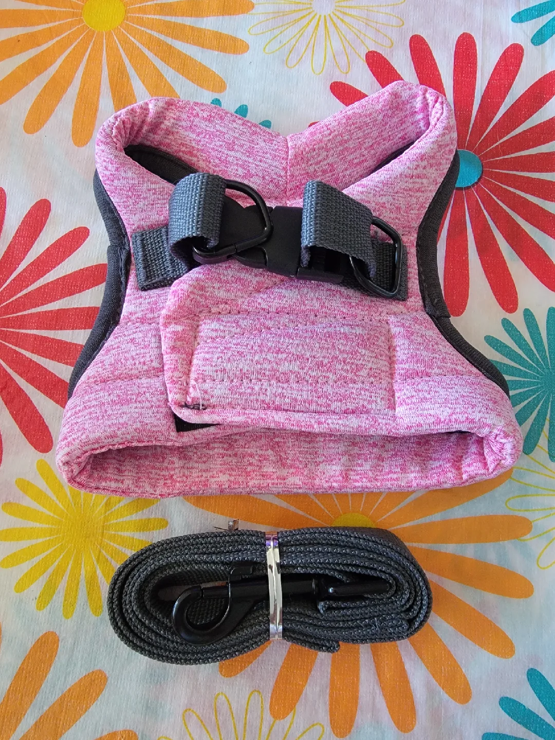 Pink Harness and Leash - Size M thumbnail