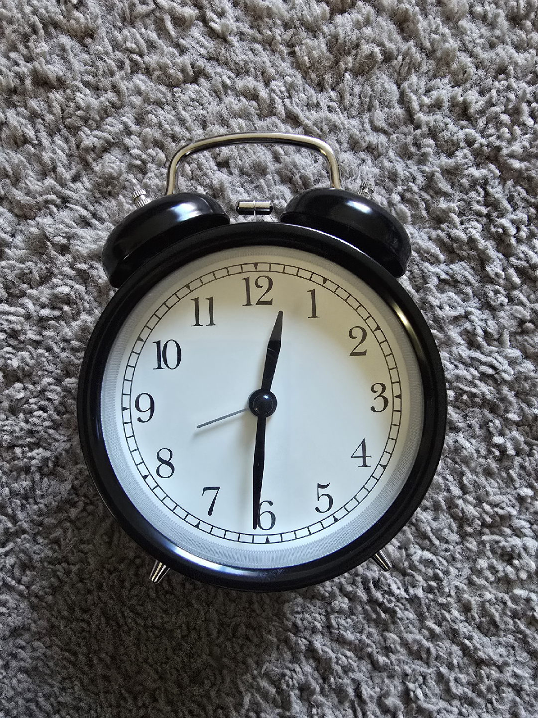 DEKAD  Alarm clock, black, 10 cm (4")