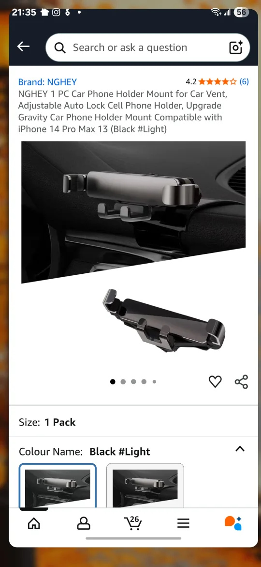 Car Phone Holder - Black thumbnail