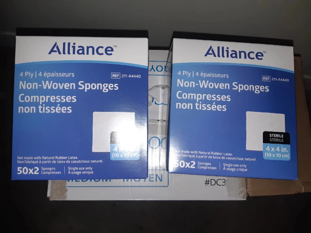 Alliance Non-Woven Sponges 4x4in - New