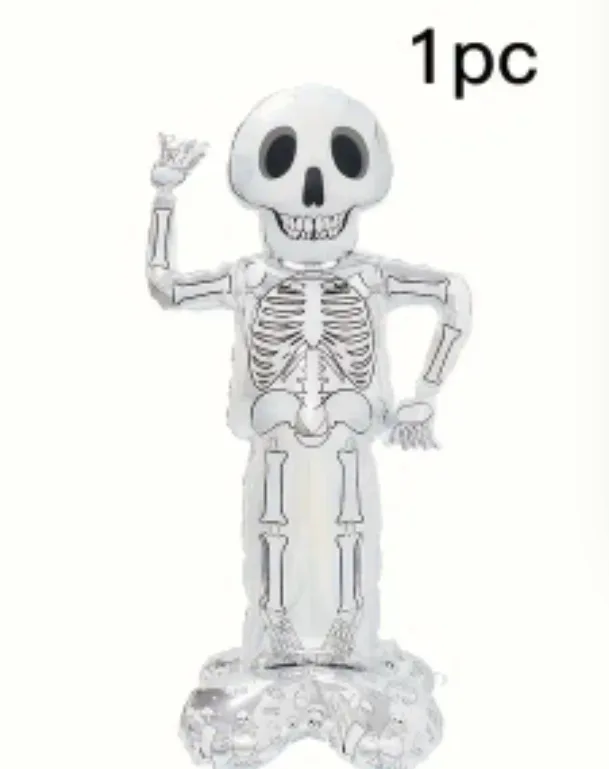 Skeleton Foil Balloon - Halloween Decor thumbnail