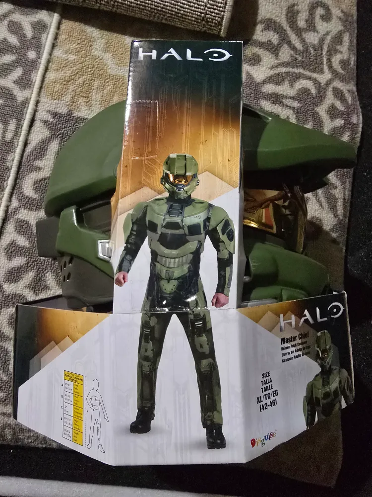 Halo Master Chief Full Helmet & Jumpsuit XL/TG/EG image indicator(2)