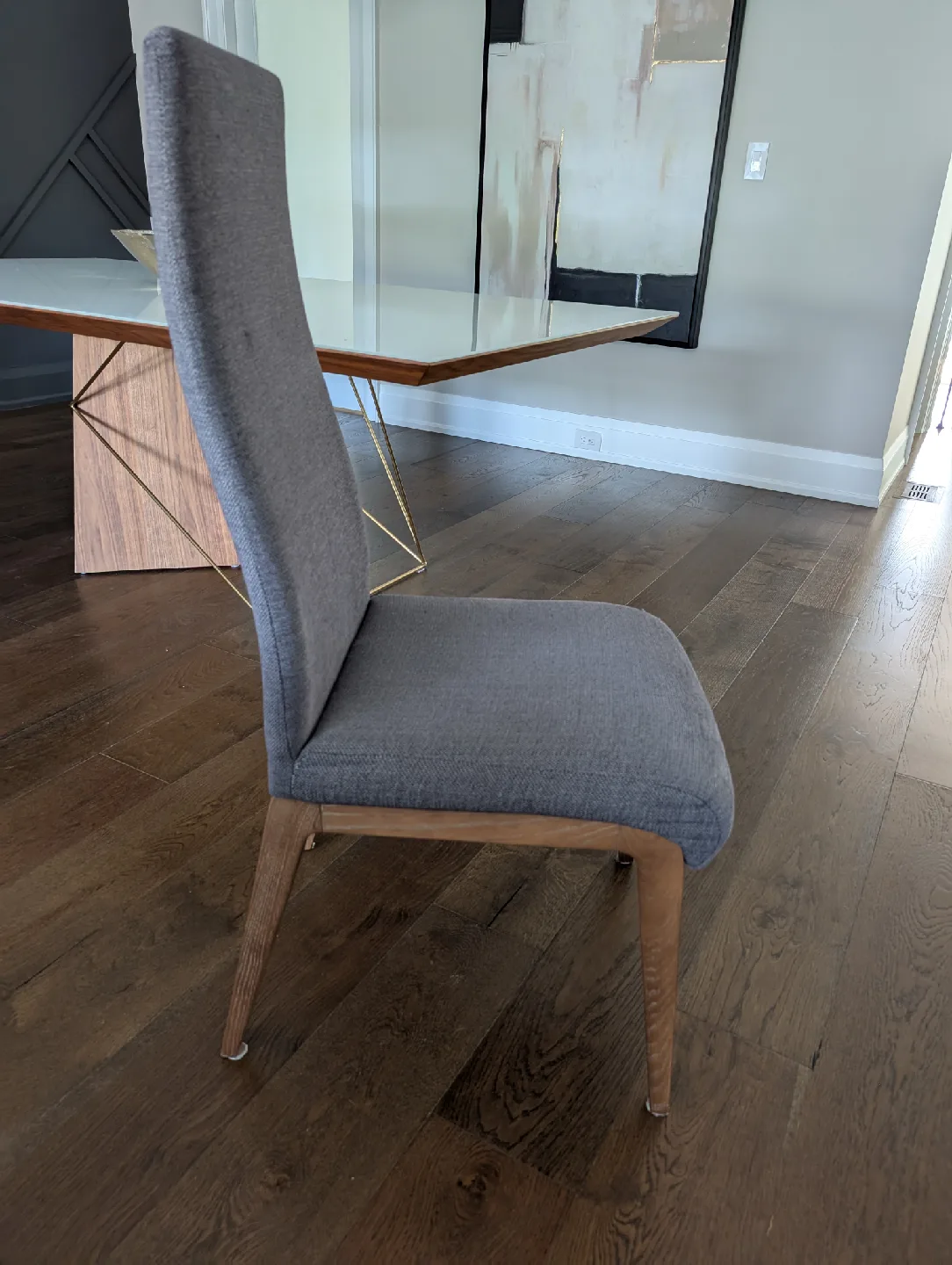 6 Grey Upholstered Dining Chairs image indicator(2)