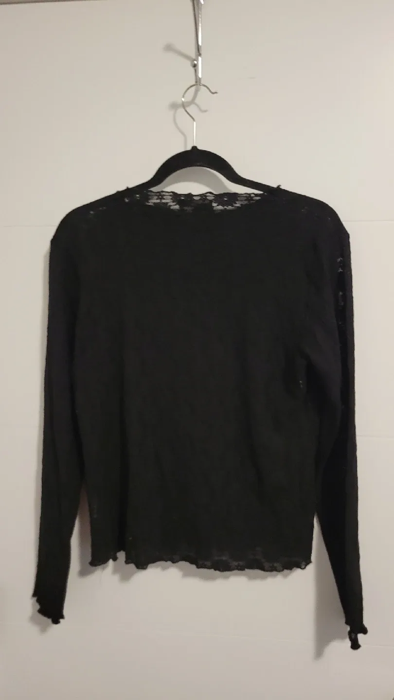 Garage Black Long Sleeve Top - Size Small image indicator(2)
