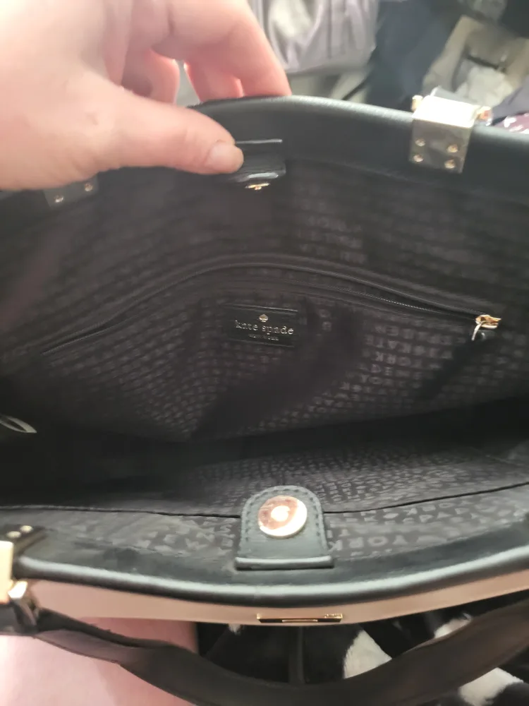 Kate Spade Black/Beige Tote Bag image indicator(3)