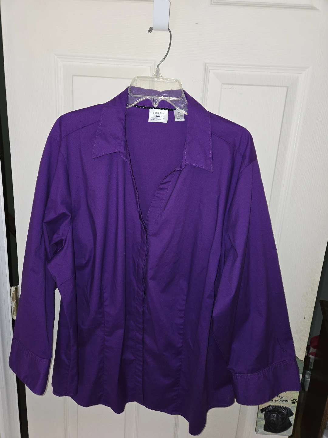 🥕  Riders by Lee Purple Blouse - Size 3X