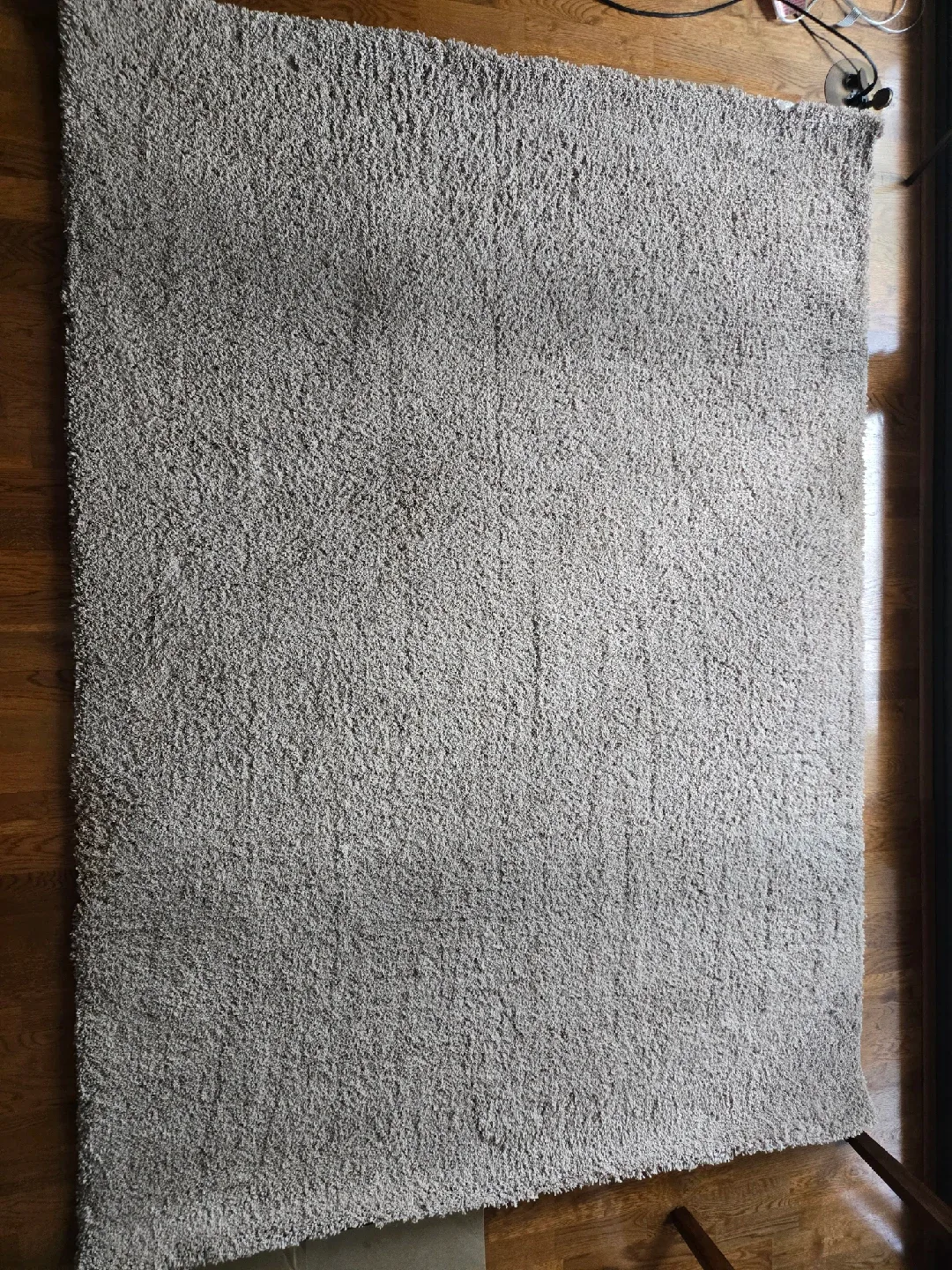 Large Beige Shag Rug image indicator(8)