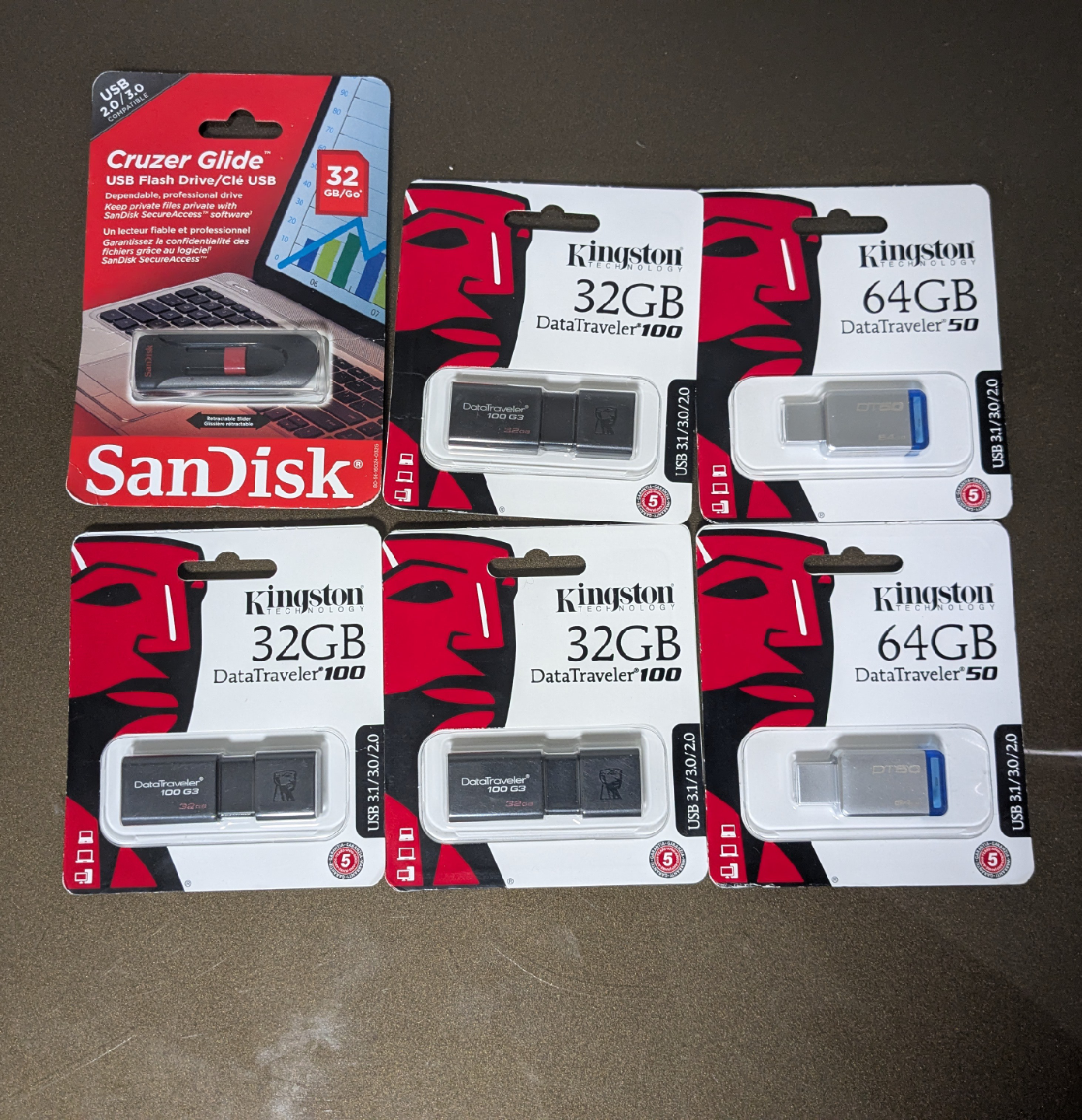 Brand New +32gb USB Drives