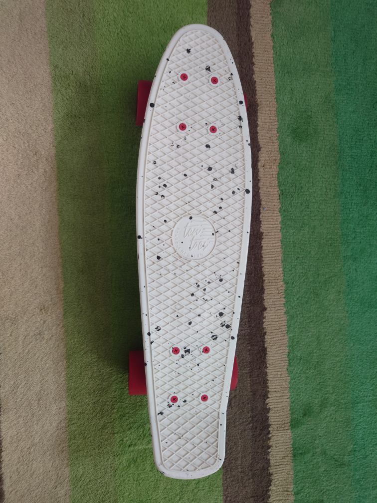 Hype Cruiser Skateboard - White/Red - photo 2