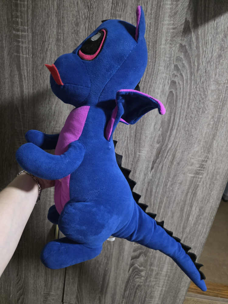 Blue and Pink Dragon Plush - photo 2