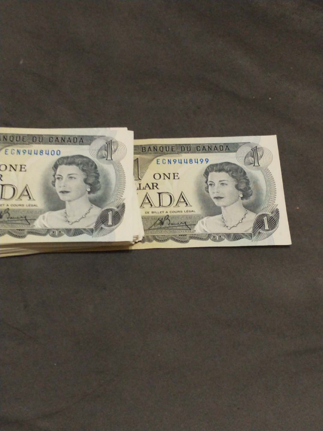 1973 Canada 100 consec. uncirculated banknotes ~8400 to ~8499 - photo 5
