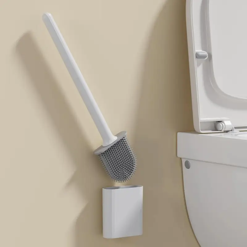 Silicone Toilet Brush with Holder