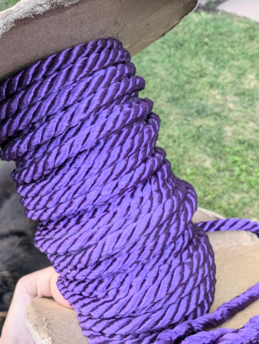 Vintage Purple Decorative Rope on Spool - 17 yards - photo 3