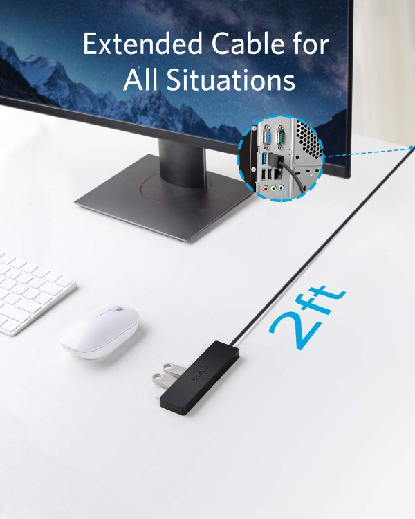 Anker 4-Port USB 3.0 Hub, Ultra-Slim Data USB Hub - photo 3
