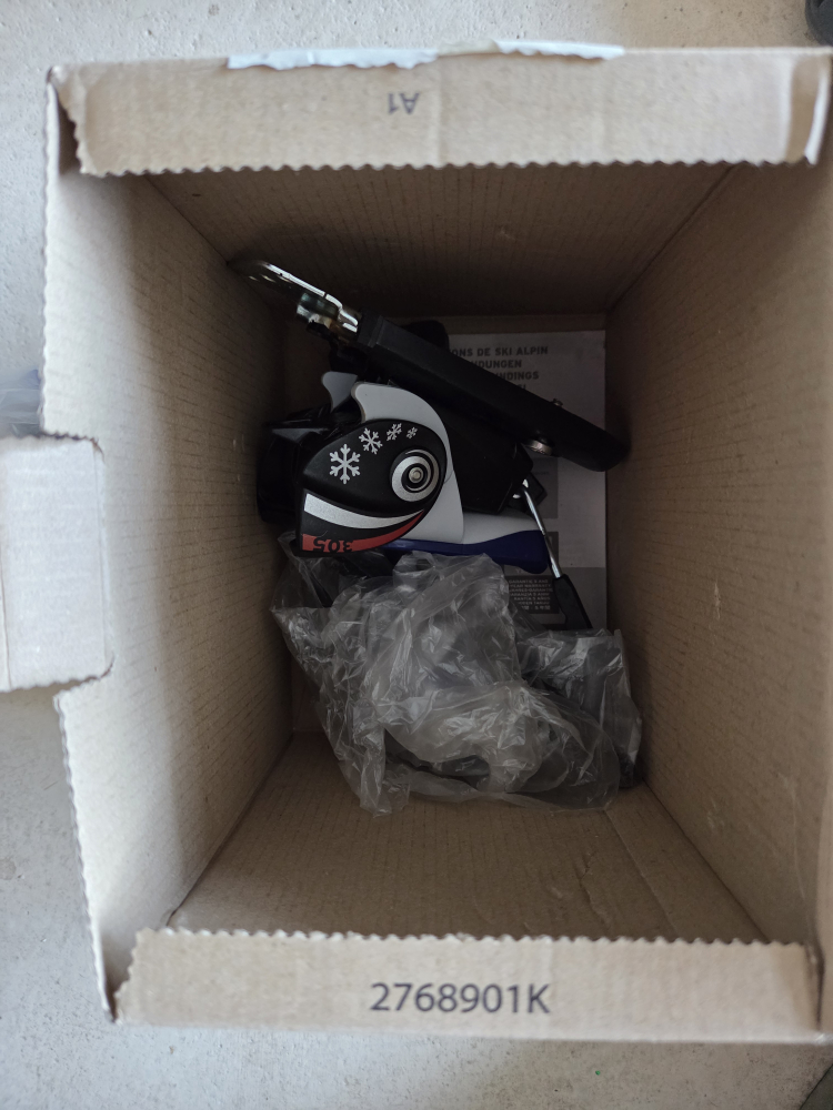 Salomon C305 Ski Bindings - Black/Blue