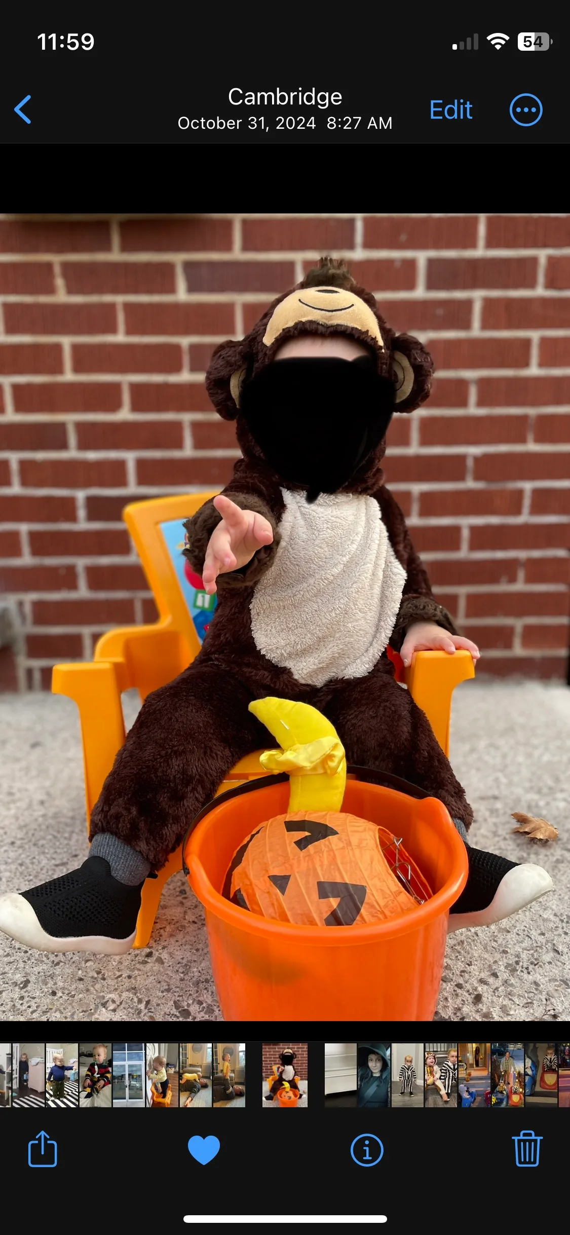 Monkey Costume for baby image indicator(2)