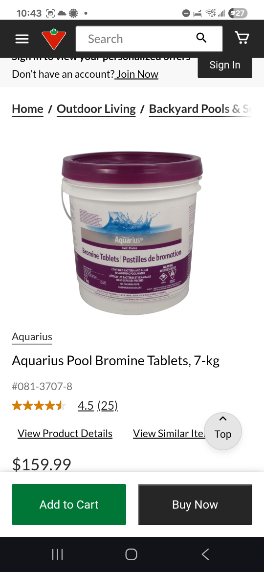 Aquarius Pool Bromine Tablets, 7-kg
