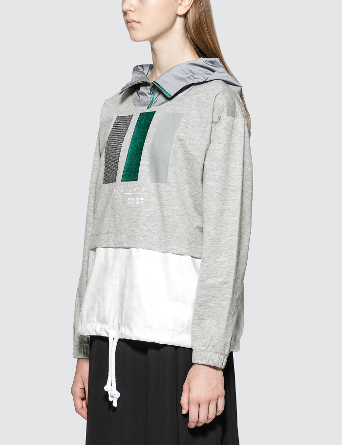 adidas Originals - EQT Hooded Pullover Windbreaker HBX size S - photo 3