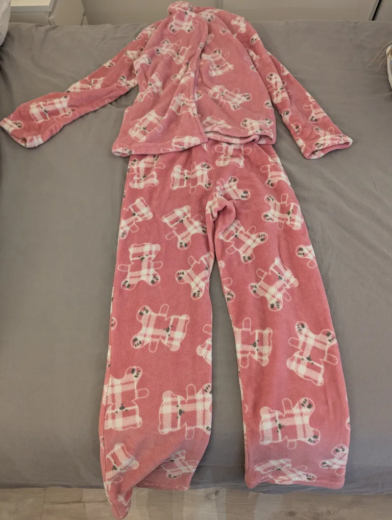 Donation: Pink Teddy Bear Pajama Set (Small) thumbnail