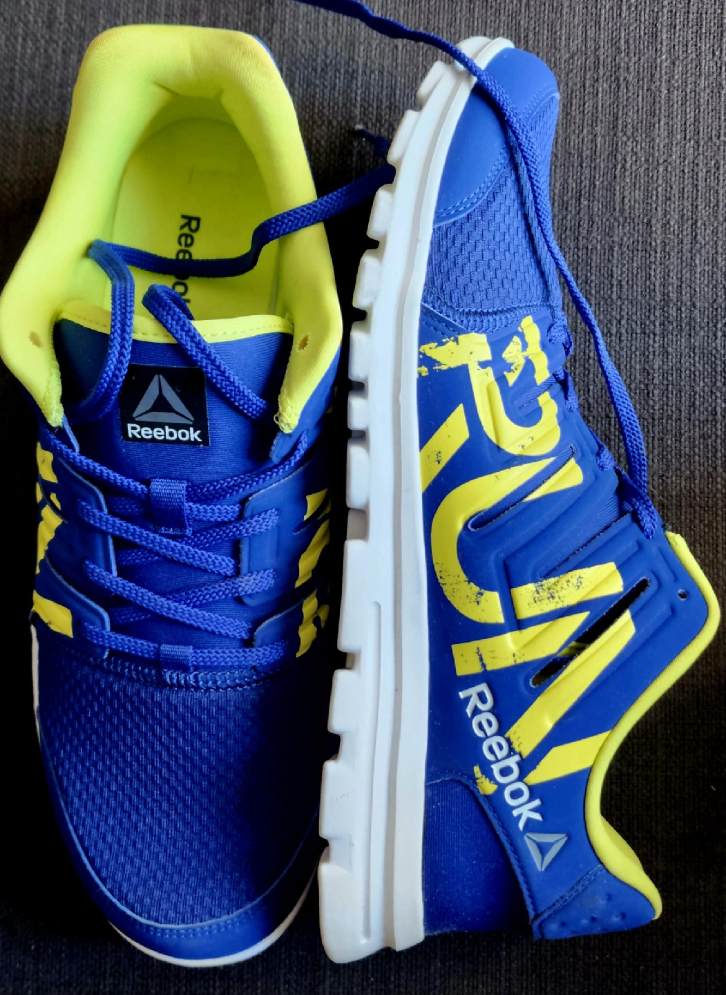 Reebok Blue & Yellow Men's Running Shoes (US 11) - Brand New - photo 3