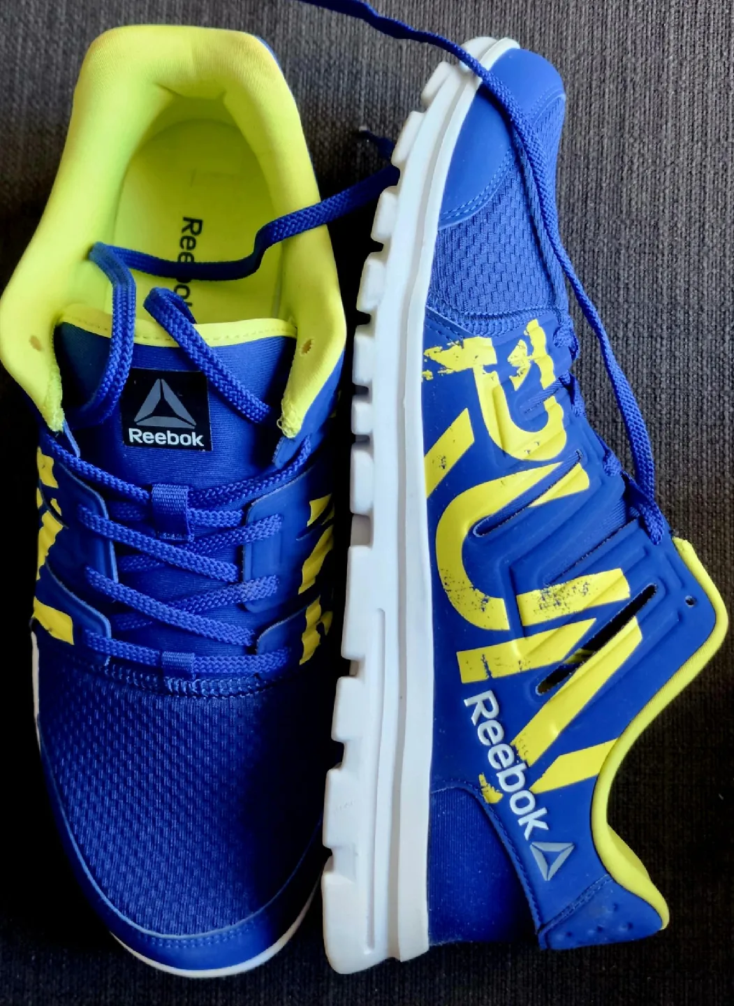 Reebok Blue & Yellow Men's Running Shoes (US 11) - Brand New image indicator(3)
