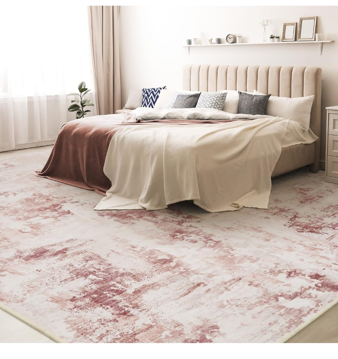 8x10 ft Area Rug - Machine Washable - photo 4